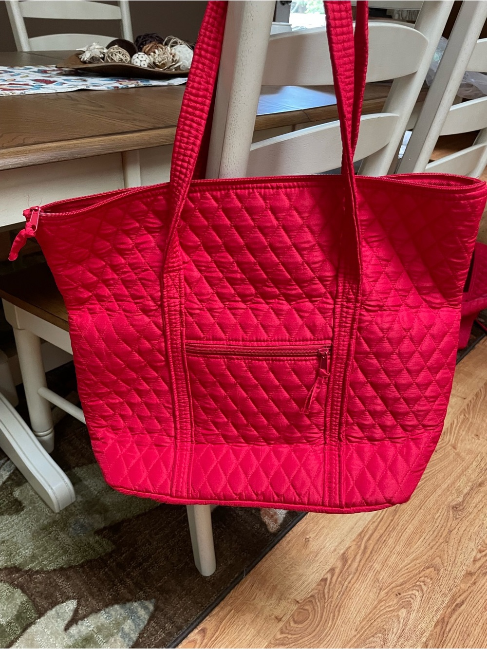 Quilted Red Tote Bag - Stylish Everyday Carry